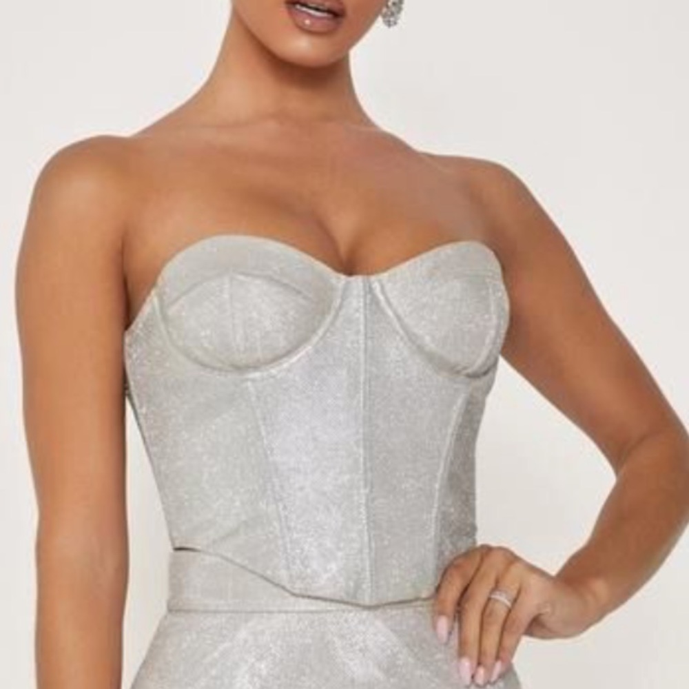 Gold Corset Top Set